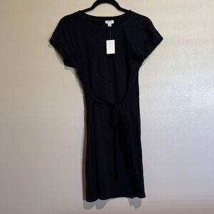J. Crew Black Dress with Tie Detail